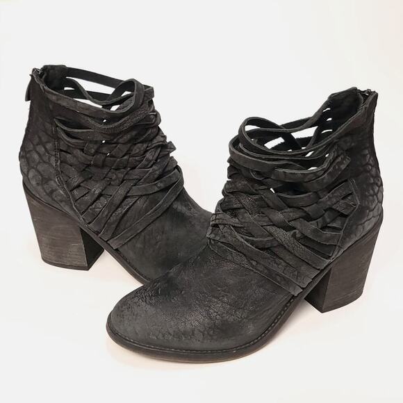 Free People Carrera Heel Boot Size 39 8.5 Slate Womens Shoe Shoes Heels Bootiez - Picture 1 of 14